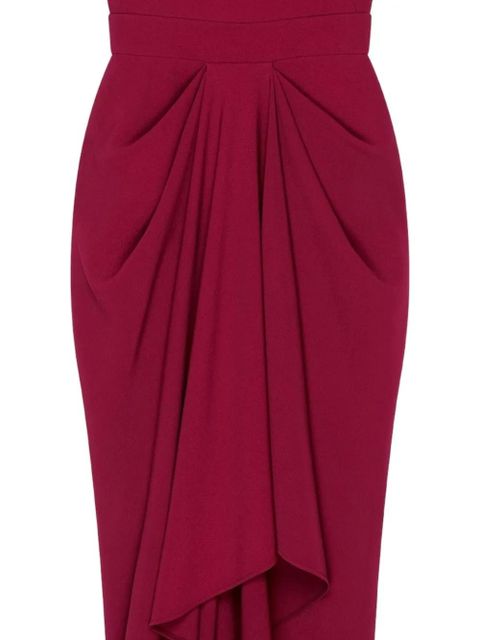 Givenchy wrap-front short-sleeve midi dress - Red - zdjęcie produktu nr 2