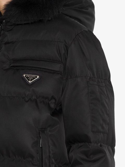 Prada Re-Nylon gabardine puffer jacket - Black
