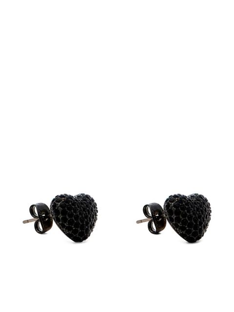 Marc Jacobs The Pavé Balloon Heart earrings - Black