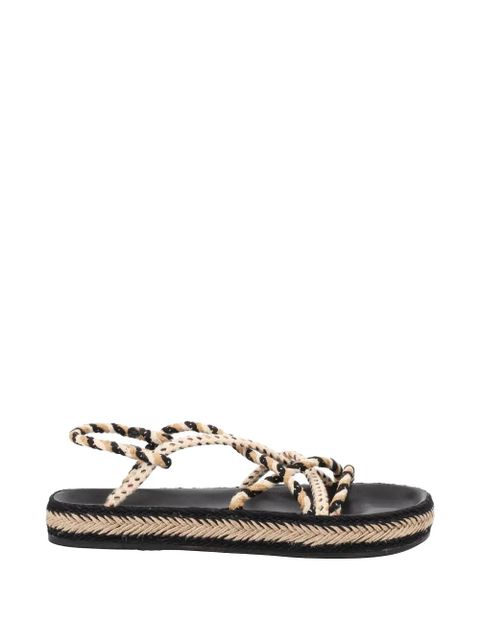 ISABEL MARANT braided rope sandals - Black - zdjęcie produktu nr 1
