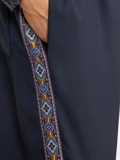 ETRO drawstring wide-leg trousers - Blue