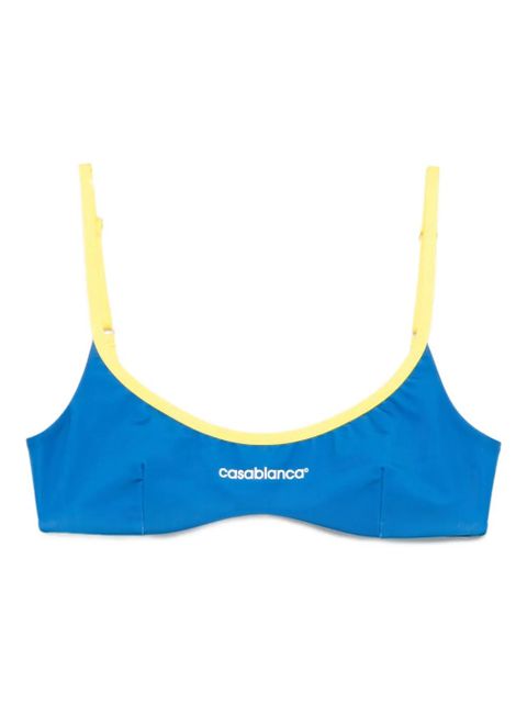 Casablanca contrast-band bikini top - Blue - zdjęcie produktu nr 1