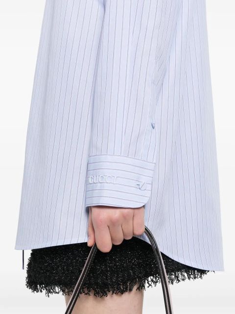 Gucci striped cotton shirt - Blue