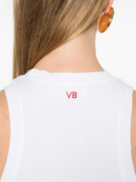 Victoria Beckham rib tank top - White