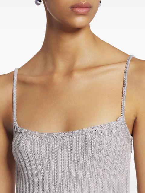 Lanvin ribbed knit top - Grey