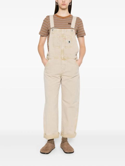 Carhartt WIP Bib button-fastening pocket dungaree - Neutrals