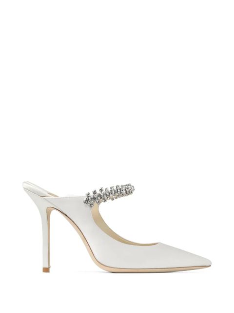 Jimmy Choo Bing crystal-embellished heeled pumps - White - zdjęcie produktu nr 1