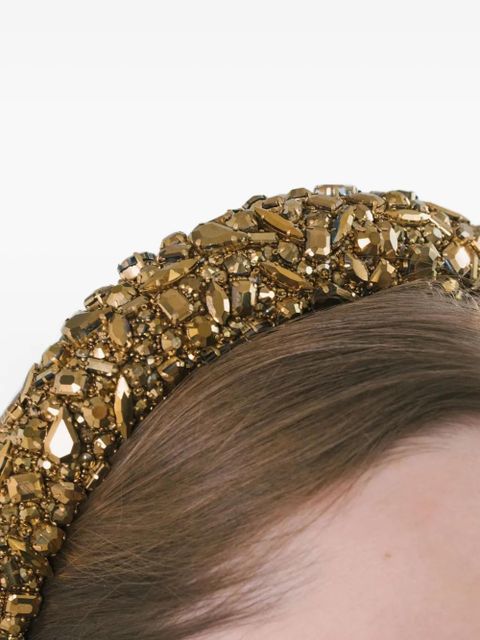 Jennifer Behr Czarina embellished headband - Gold