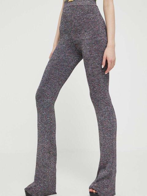 GCDS spodnie damskie dzwony high waist - zdjęcie produktu nr 1