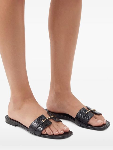 TOM FORD embossed hardware detail pumps - Black