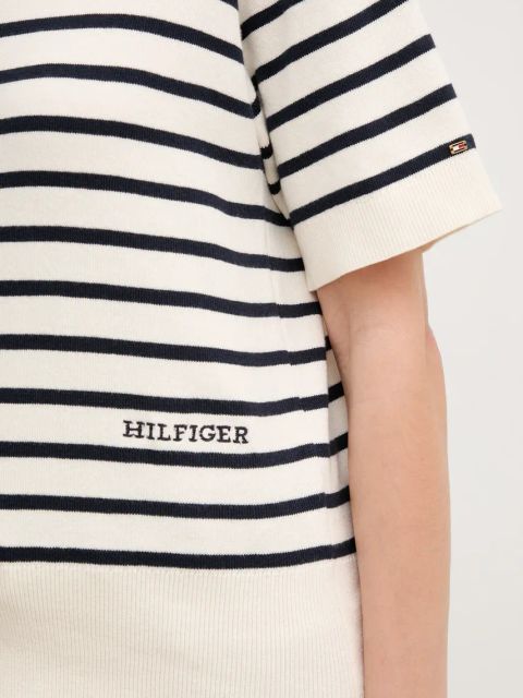 Tommy Hilfiger sweter bawełniany damskie kolor beżowy WW0WW45400