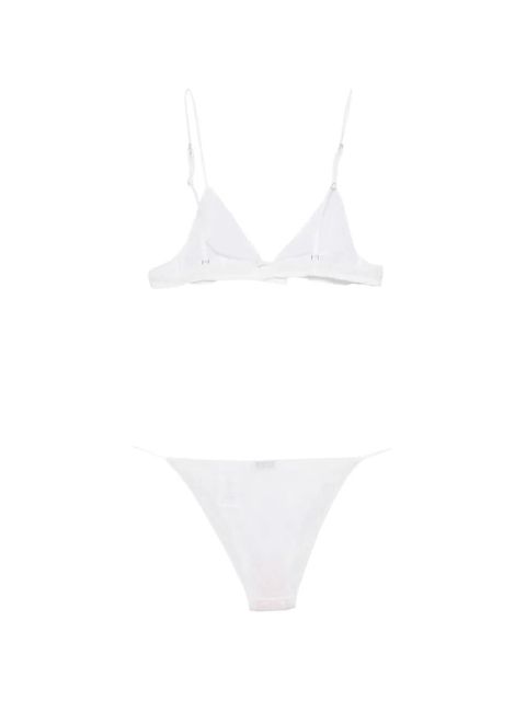 Oséree lace-trim lingerie set (set of two) - White - zdjęcie produktu nr 1