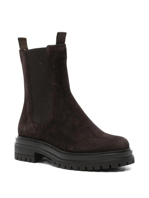 Gianvito Rossi Chester elastic-panel boots - Brown - zdjęcie produktu nr 2