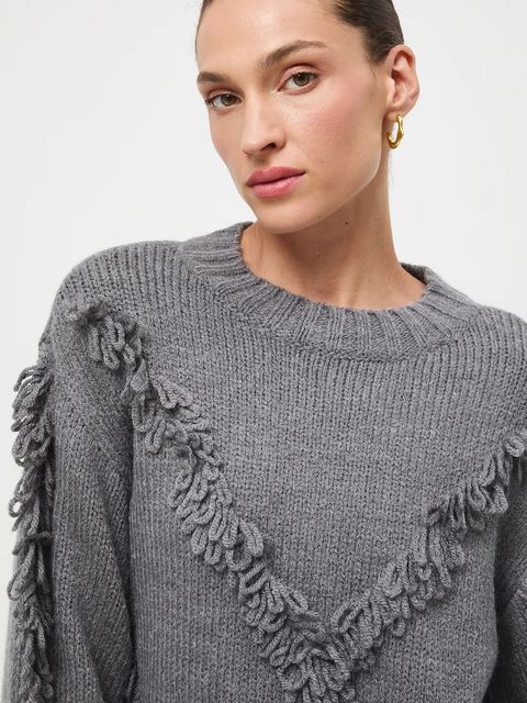 Medicine sweter damski kolor szary