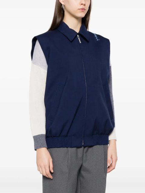 Marni virgin wool gilet - Blue
