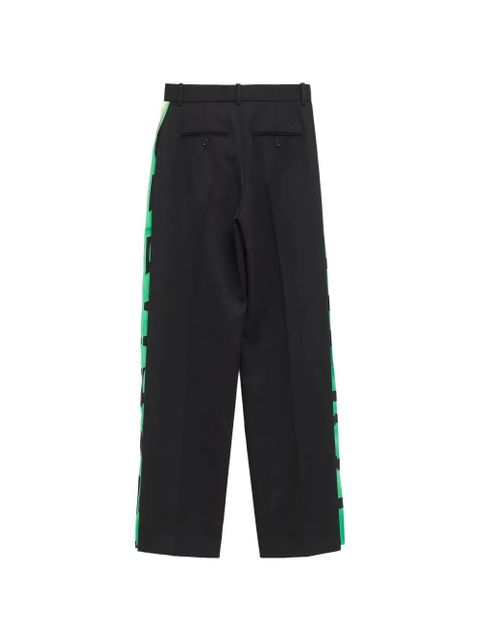 LOEWE striped-detail trousers - Black - zdjęcie produktu nr 2