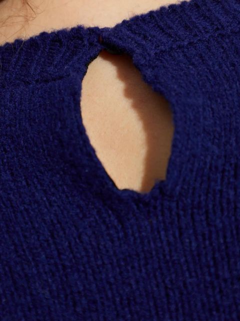 Jil Sander cropped sweater - Blue