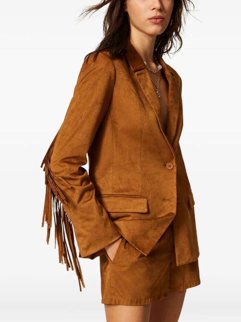 TWINSET faux-suede mini shorts - Brown