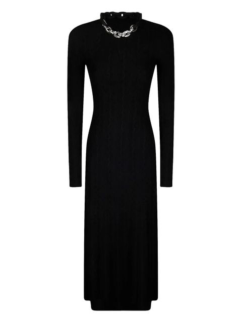 Rabanne chain-link wool-cashmere dress - Black - zdjęcie produktu nr 1