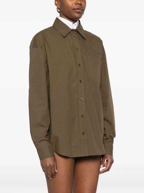 The Frankie Shop button-down chest-pocket shirt - Green