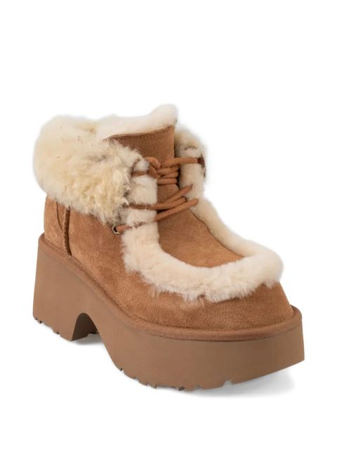 UGG Esmee platform lace-up boots - Brown