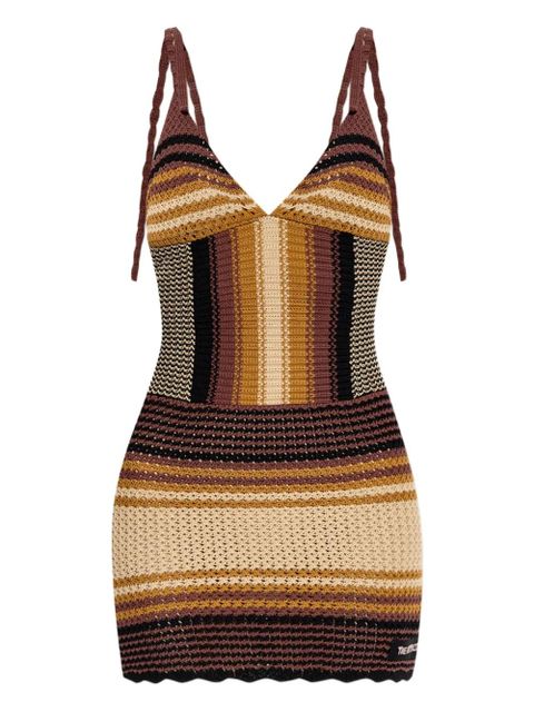 The Attico Estate Meravigliosa cotton dress - Brown - zdjęcie produktu nr 1