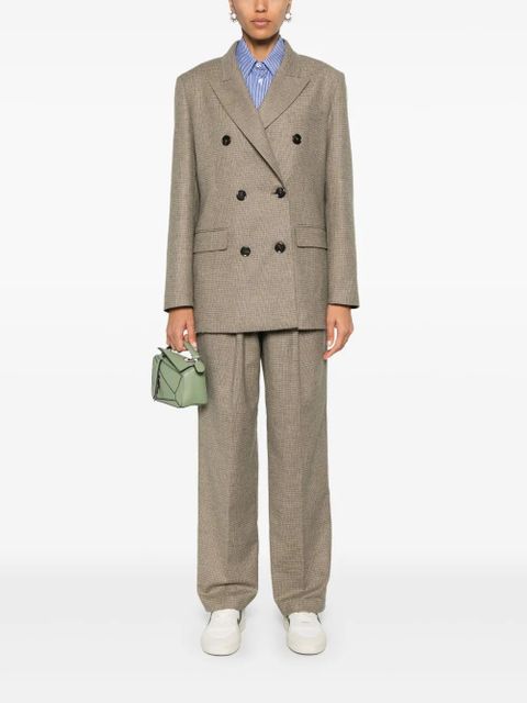 PINKO check-pattern blazer - Neutrals - zdjęcie produktu nr 2