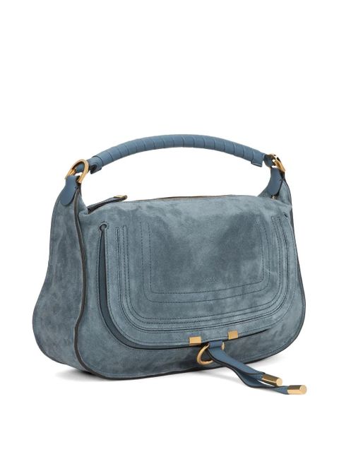 Chloé small Marcie leather shoulder bag - Blue