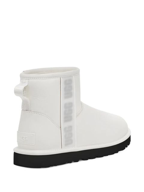 UGG Classic Mini Side Logo "Ultra Matte White" ankle boots