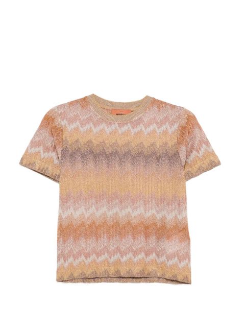 Missoni zigzag T-shirt - Gold