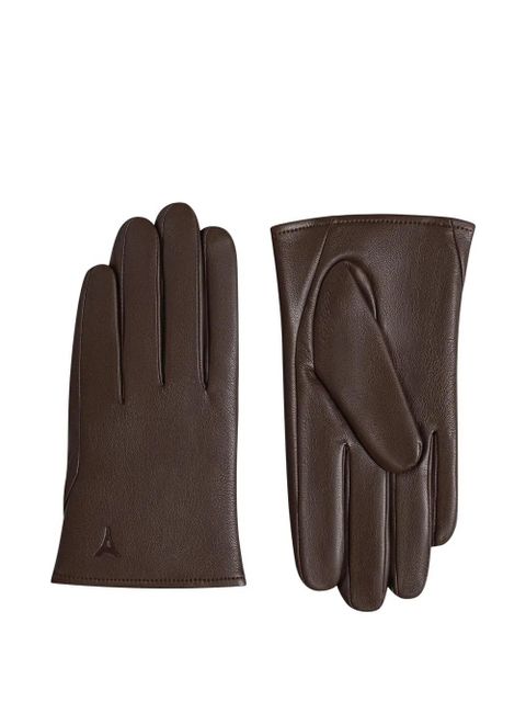 Manière De Voir Azel debossed-logo gloves - Brown - zdjęcie produktu nr 1