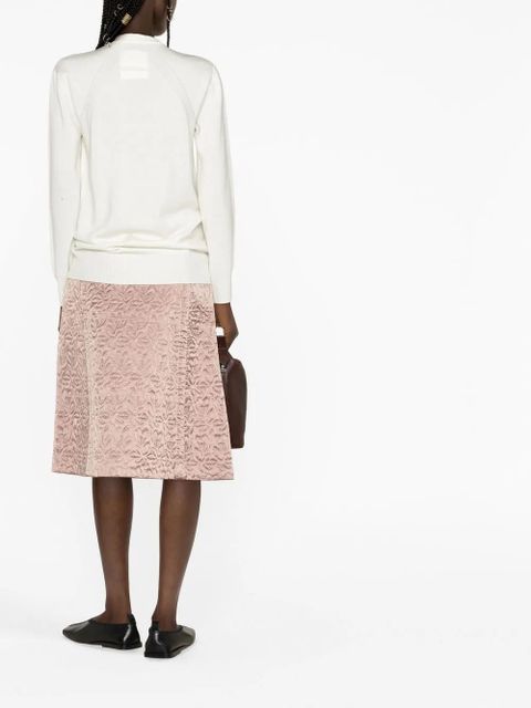 Jil Sander crew-neck wool jumper - White