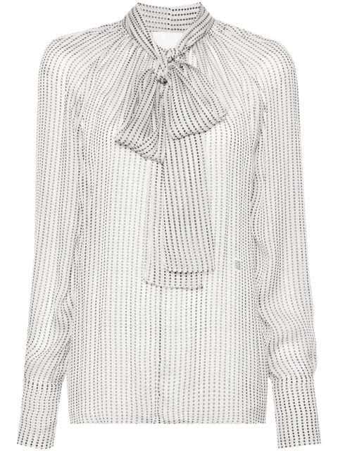 Givenchy polka-dot silk blouse - White - zdjęcie produktu nr 1