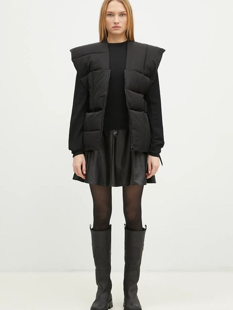 Kenzo bezrękawnik Sleeveless Puffer Jacket damski kolor czarny zimowy FE62OU1269CE.99
