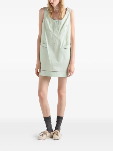 Prada button pocket mini dress - Green - zdjęcie produktu nr 2