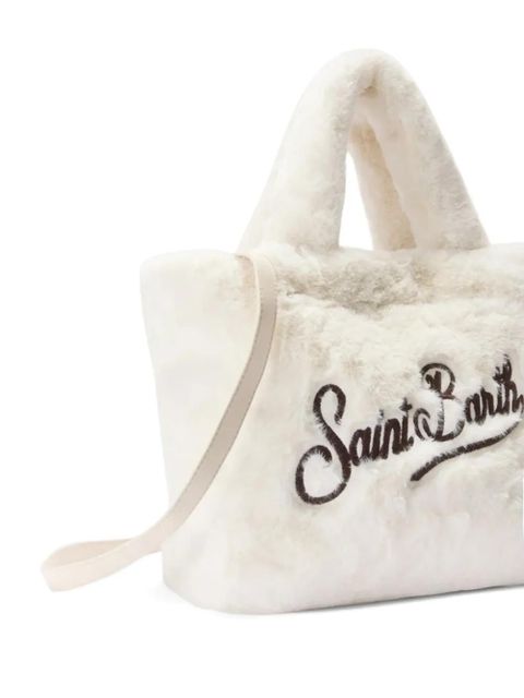MC2 Saint Barth faux fur handle tote bag - White - zdjęcie produktu nr 2