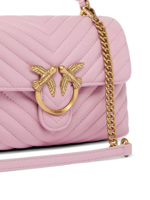 PINKO mini Lady Love chevron-pattern tote bag