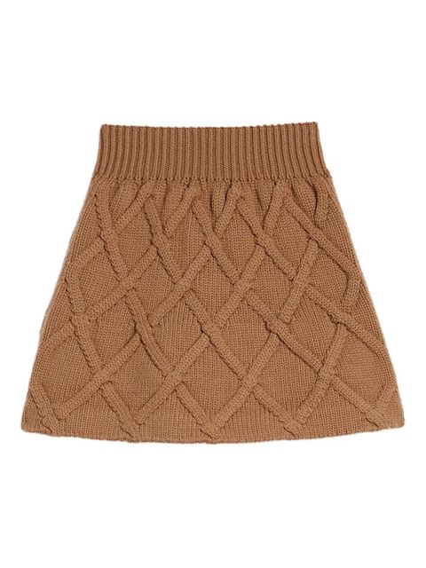 Jil Sander wool mini skirt - Brown - zdjęcie produktu nr 1