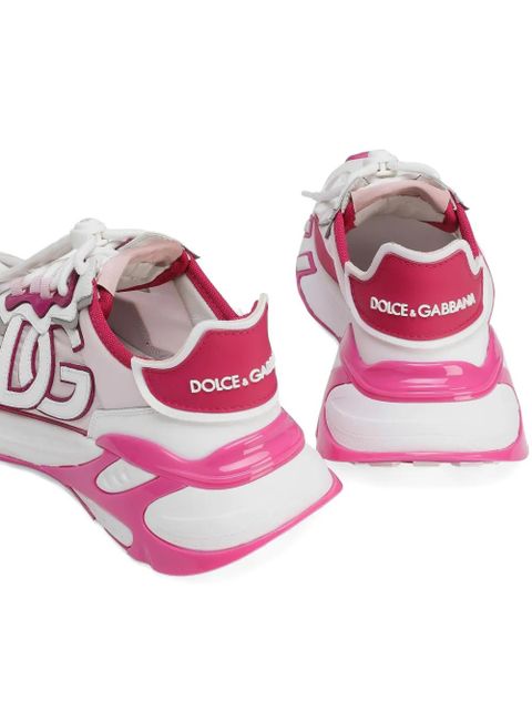 Dolce & Gabbana logo-patch chunky sneakers - Pink
