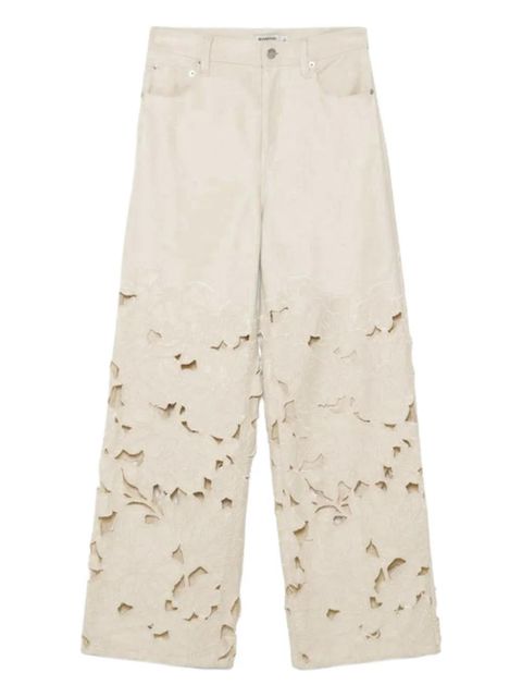 Simkhai Betty floral-lace jeans - Neutrals - zdjęcie produktu nr 1