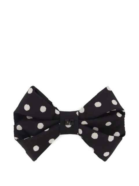 GANNI polka dot-bow hair clip - Black - zdjęcie produktu nr 1
