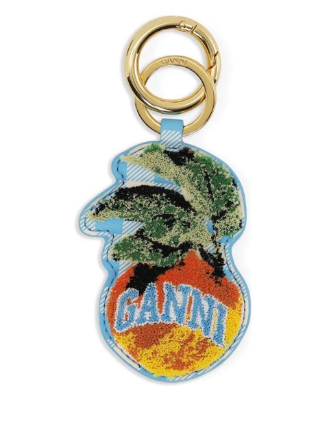 GANNI logo keyring - Blue - zdjęcie produktu nr 1
