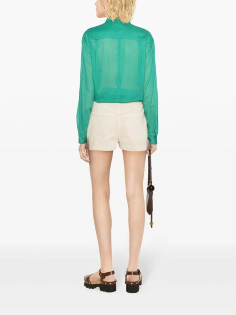 MARANT ÉTOILE Nath organic cotton shirt - Green