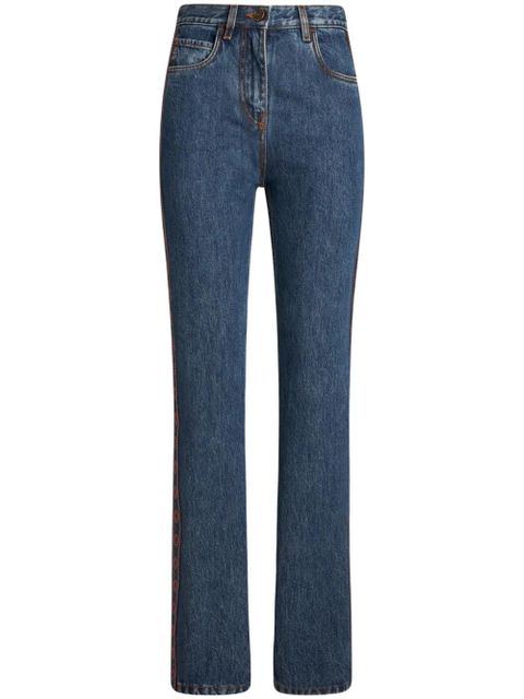 ETRO side-appliqué jeans - Blue - zdjęcie produktu nr 1