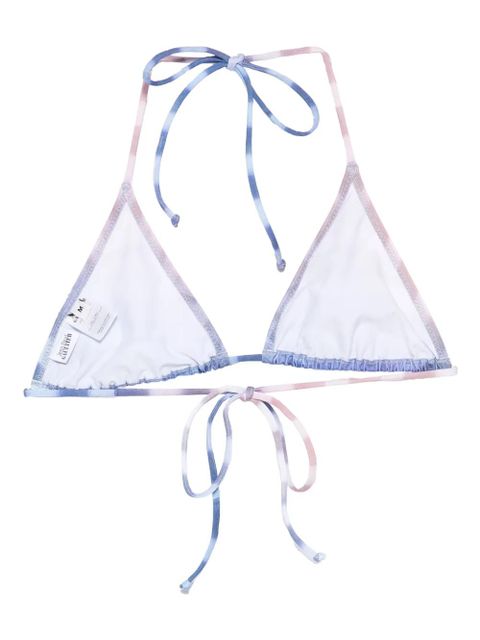 Jean Paul Gaultier tie-dye triangle bikini top - Blue - zdjęcie produktu nr 2