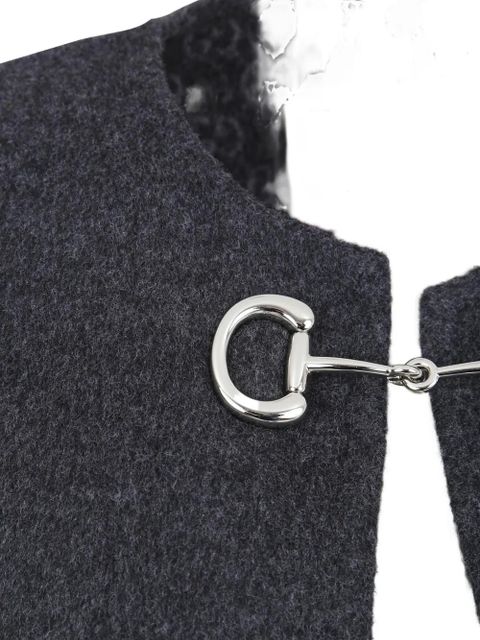 Gucci Horsebit reversible cape - Grey