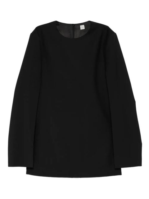 TOTEME round-neck blouse - Black - zdjęcie produktu nr 1