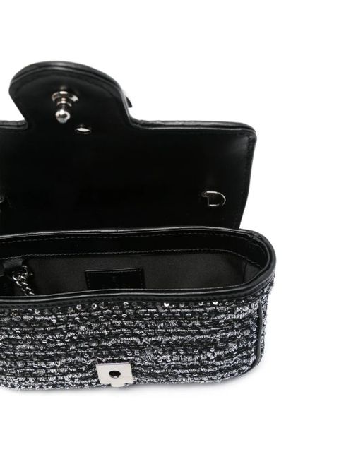 Gucci mini GG Marmont Super cross body bag - Black