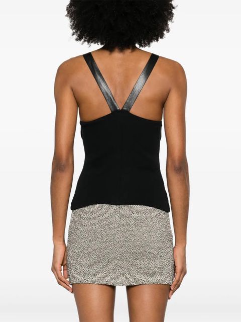 Nanushka Samila top - Black