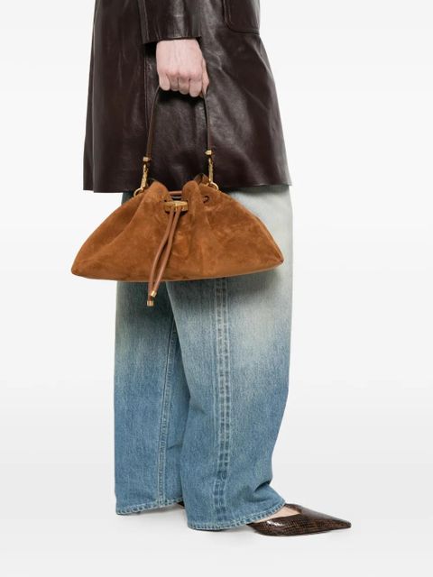 Jimmy Choo Bon Bon suede bucket bag - Brown - zdjęcie produktu nr 2